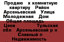 Продаю 2-х комнатную квартиру › Район ­ Арсеньевский › Улица ­ Молодежная › Дом ­ 4 › Общая площадь ­ 41 › Цена ­ 700 000 - Тульская обл., Арсеньевский р-н, Славный п. Недвижимость » Квартиры продажа   . Тульская обл.